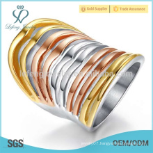 Fashion custom made stainless steel ring,cheap tire tread ring